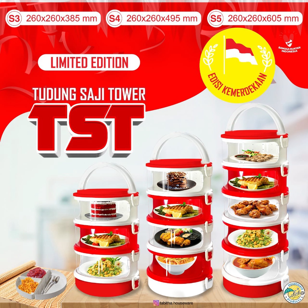 TUTUP SAJI TST MERAH PUTIH LIMITED EDITION