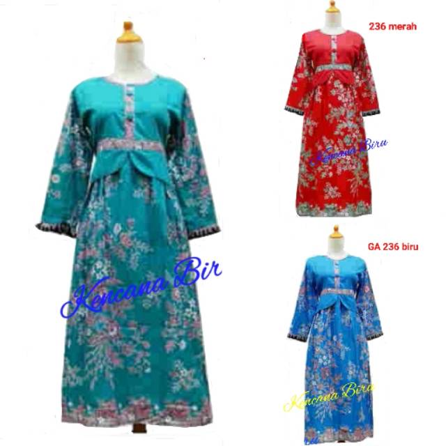 236 Gamis Baju Muslim Batik Anak 2 - 12 Thn/sarimbit Seragam