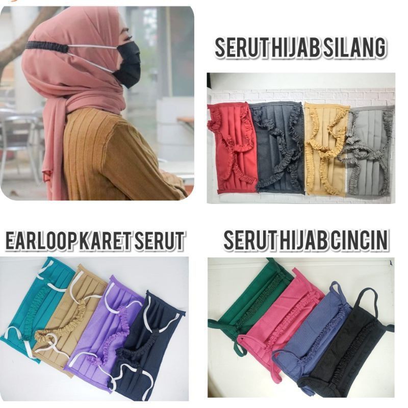 Masker Kain Masker Karet Masker Kerut Masker Earloop Masker Hijab Masker Serut Shopee Indonesia