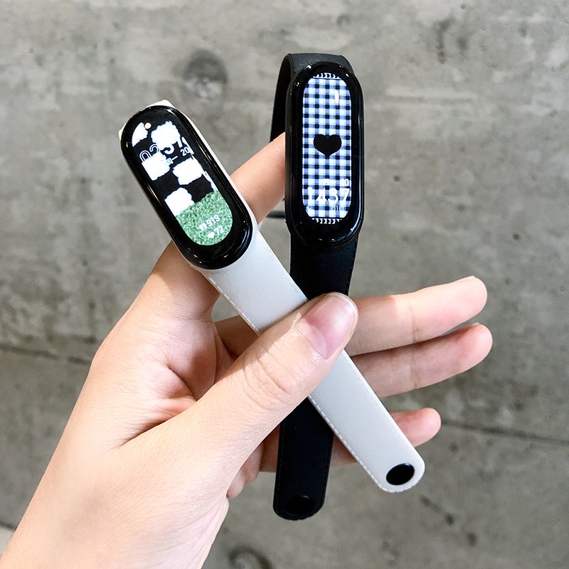 Strap Mi Band 6 5 4 3 Jahit Tali Pengganti Xiaomi Mi Band 6 5 4 3 Jahitan Polos