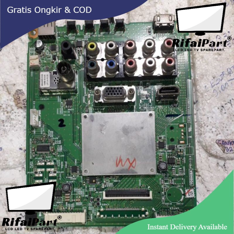 MB MAINBOARD TOSHIBA 32P2300VJ - MESIN TV LED TOSHIBA 32P2300VJ - MOTHERBOARD MB TOSHIBA 32P2300VJ