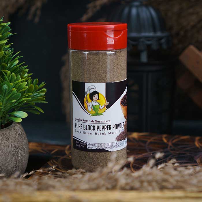 Merica Lada Hitam Bubuk Organik Murni 100% 50Gr - Pure Black Pepper Extract Powder