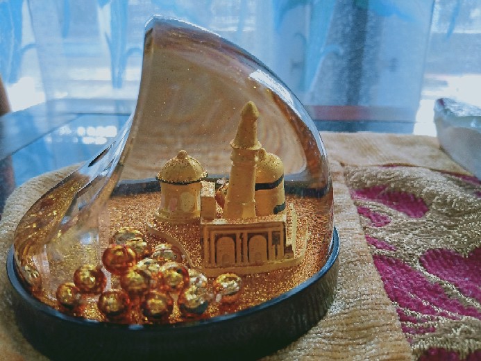 Indokaligrafi Miniatur Pajangan Bl Masjid Nabawi Mn Hiasan Meja Tempat Pen Holder Aksesoris Muslim