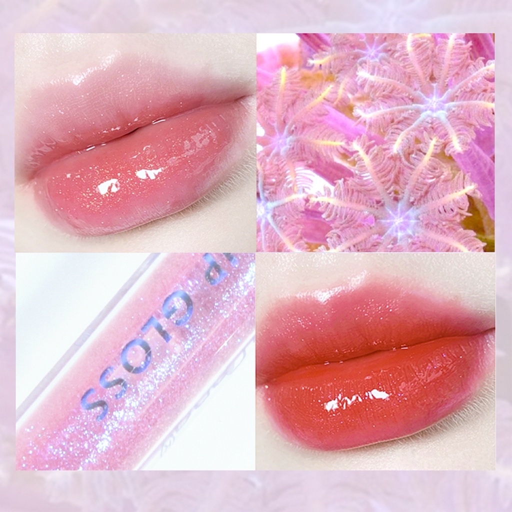 Beauty Glazed Lipstik Shimmer Jelly Lipgloss Cerah Bersinar Glossy Lipgloss