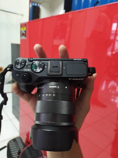 mirrorless canon eos m3 mulus kamera vlog  lensa 15-45mm m3 / m 3 bonus tas siap selfie-3