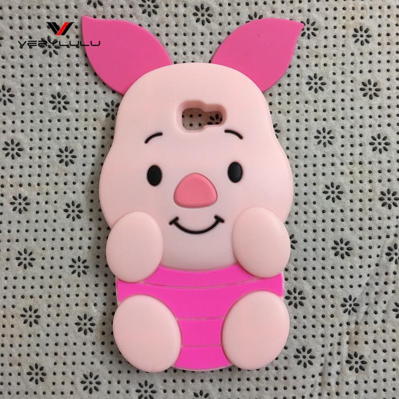 Silicon 3D Piglet For SAMSUNG J2  J5 PRIME J7 PRIME  silikon tebal karakter lucu / case anak anak warna biru / pelindung hp