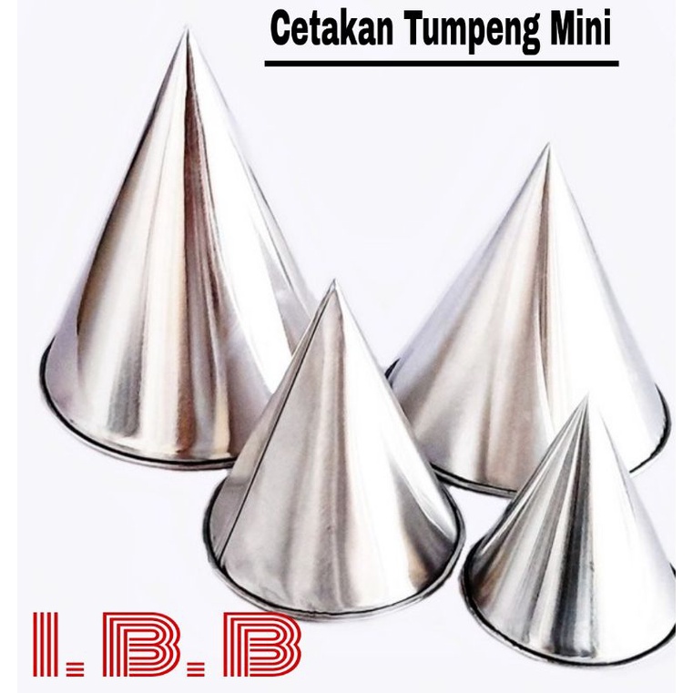 Cetakan Tumpeng mini size 6 - 12 cm