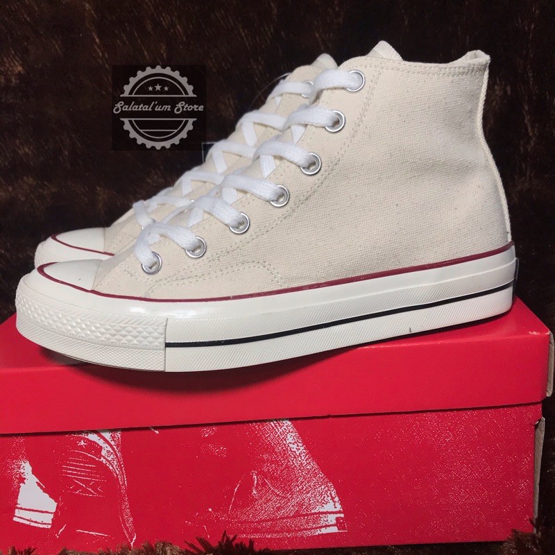 CONVERSE 70S HIGH BROKEN WHITE OFF WHITE GREAT ORIGINAL (BISA COD)