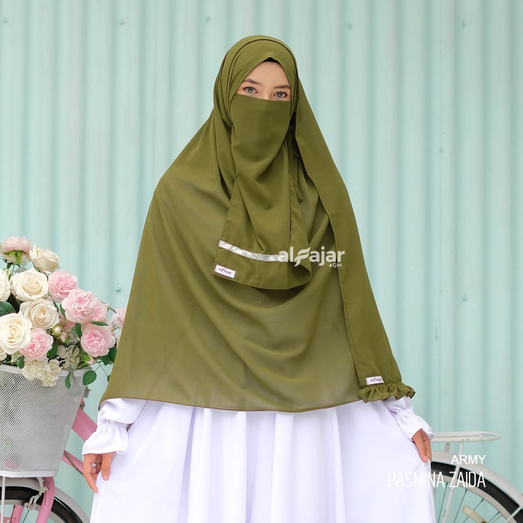 Jilbab Pashmina Instan Zaida by Alfajar Free Cadar