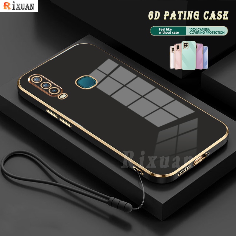 Soft Case Bahan Karet Dengan Tali Untuk Huawei Y6P 2020 Y7A Nova 8i 5T 7i 7SE 3i Y9S Y7 Pro Y9 Prime 2019 6D