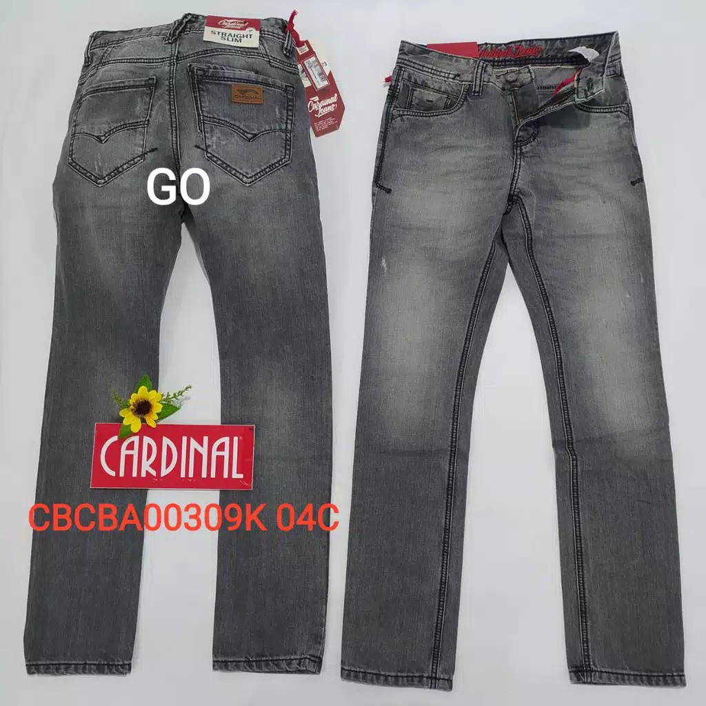 gos  29 B CARDINAL CBCBA Celana Panjang Jeans Reguler Fit Slim Fit Straight Slim Bawahan Laki-Laki