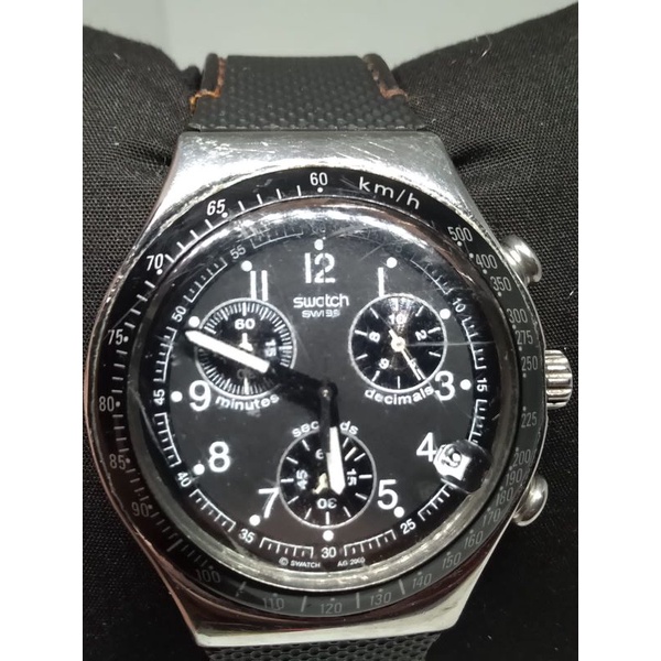 Jam Tangan Rare Item SWATCH IRONY  CHRONOGRAPH Seri YCS429