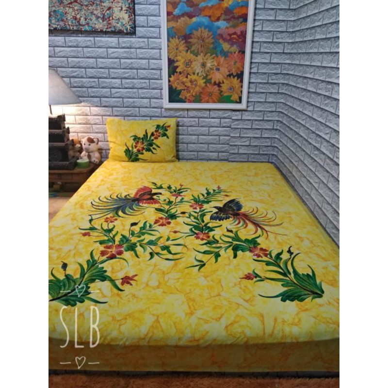 SPREI LUKIS BALI UK 180 TINGGI 30 Pre Order (Pilih Motif)