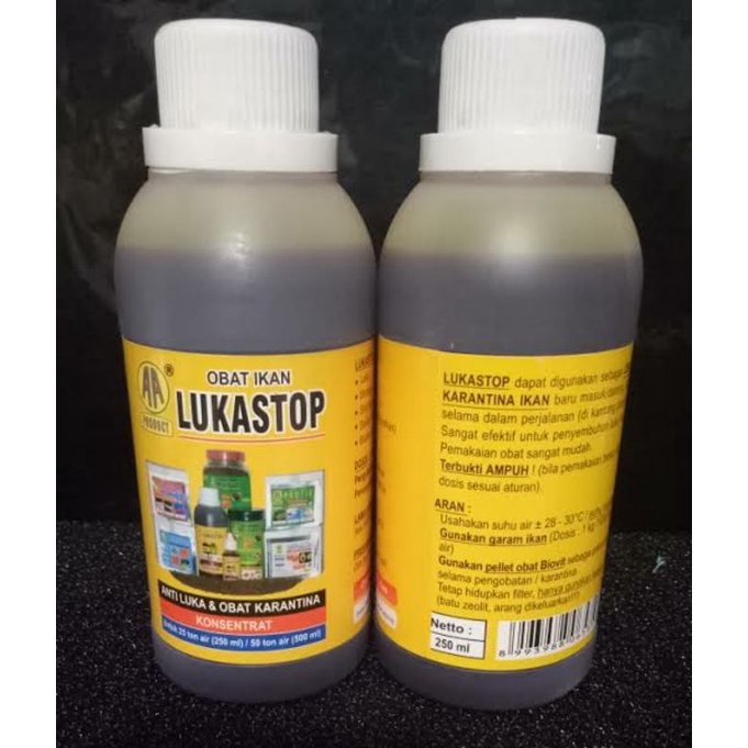 Lukastop 250ml Luka Stop 250ml obat luka ikan hias anti bakteri