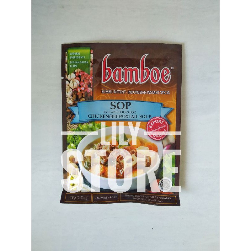 

Bamboe / Bambu Export Bumbu Sop 49gr