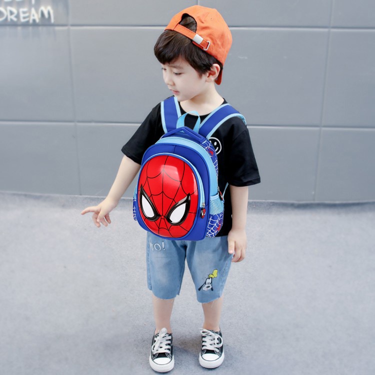 Tas IMPORT Ransel Anak laki-laki Paud Sekolah TK RA BA TPA Ransel Anak karakter  Ultraman Spiderman Captain america Tas TK anak Cowo pria laki