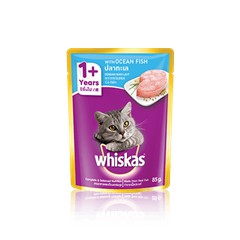 Makanan Basah Whiskas 1+ Ocean Fish 80gr