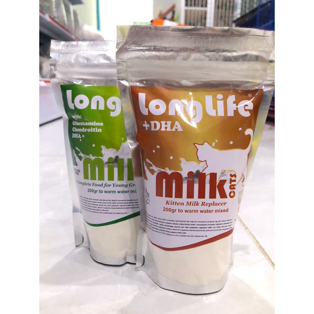 Longlife Milk Baby Cat 200gr - Susu Kucing Susu Anak Kucing Kitten Cat