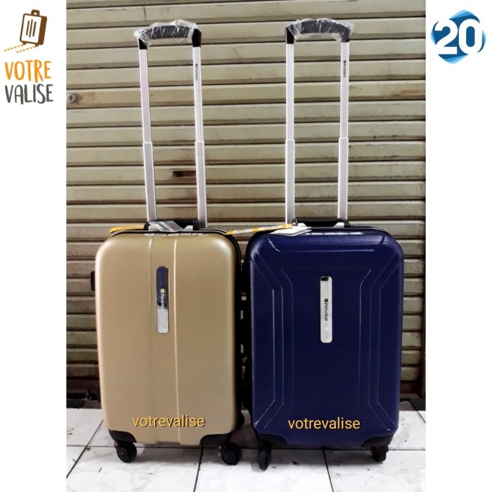 Koper - Koper President Fiber Hardcase Kabin 20 Inch Tsa Anti Theft