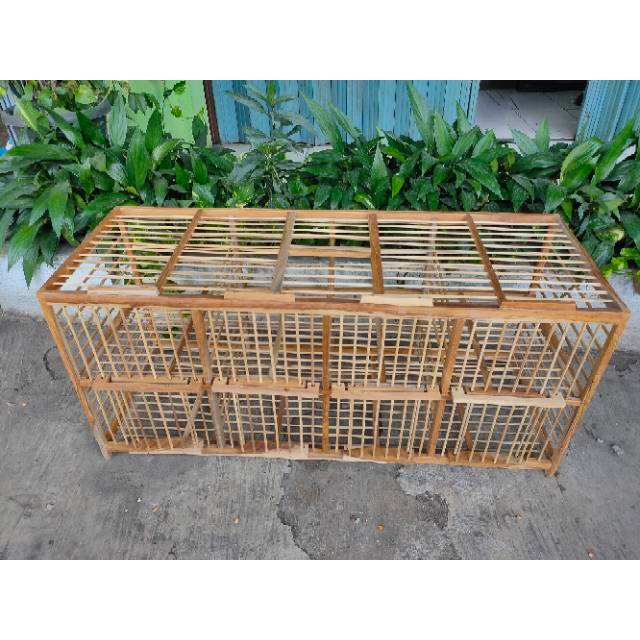Dondang kandang dongdang jemur burung merpati dara pintu 8 4 pasang bahan kayu jati ruji bambu