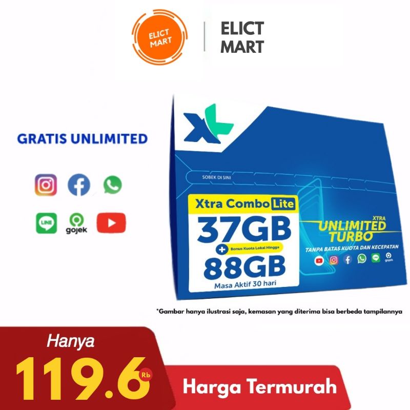 Kartu Perdana Xtra Combo Lite XXXL