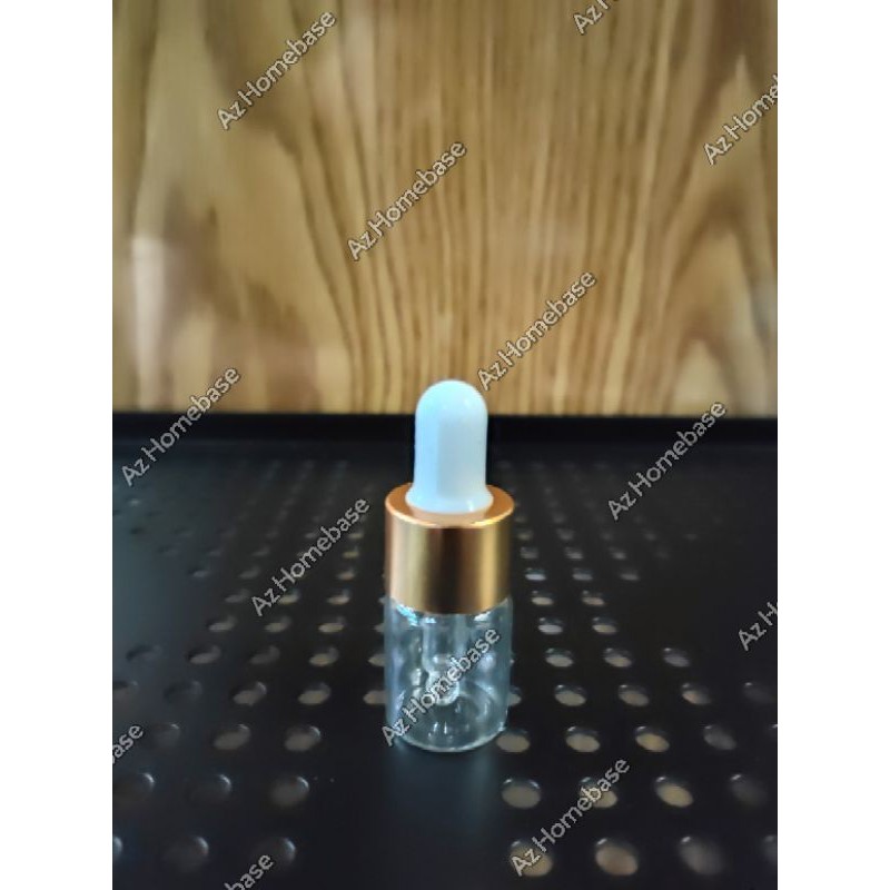 Botol Pipet 5ml Kaca Natural - Botol Pipet Kaca 5 ml - Botol Pipet Likuid 5ml - Botol Cairan 5 ml