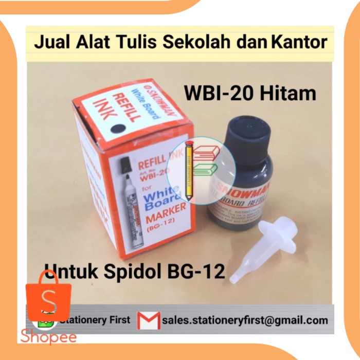 

Tinta Isi Refill Spidol Snowman White Board Papan Tulis WBI-20 Grosir