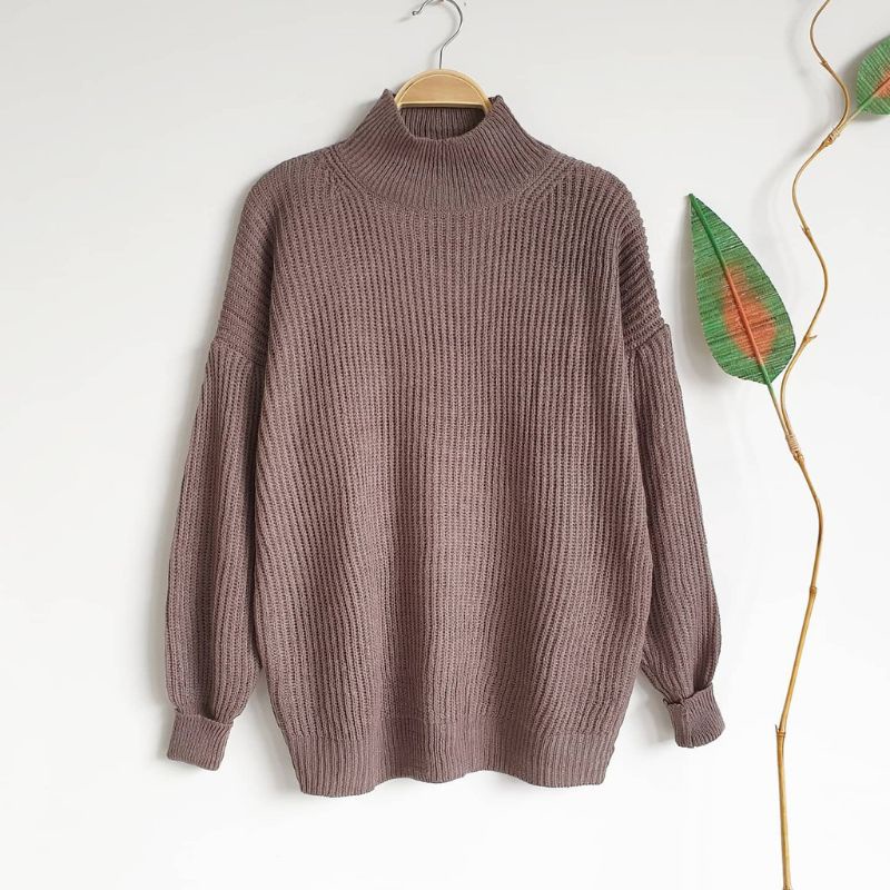 TURTLENECK KNIT ATASAN WANITA