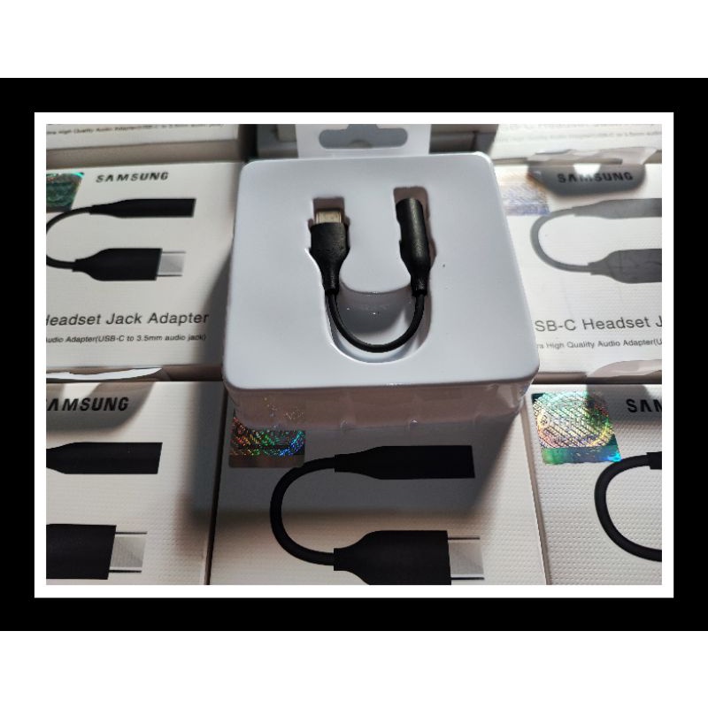 (ORIGINAL 100%) CONVERTER / SPLITTER / ADAPTER SAMSUNG M54 Note 10 note 20 ultra S10 lite S20 Se S21plus S22 A33 A34 A53 A54 5G A55 A73 M52 M53 5G TYPE C TO JACK 3.5