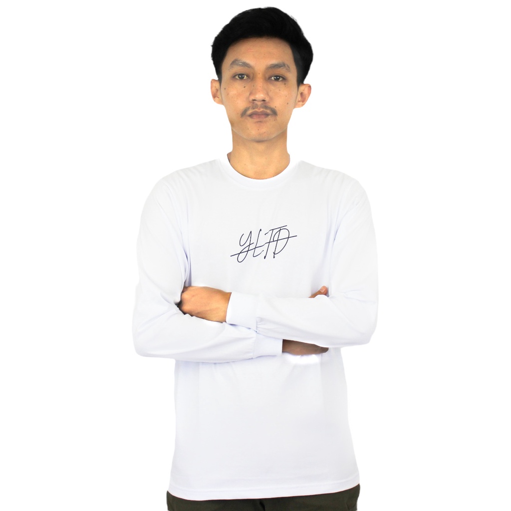 Youbee Limited - Longsleeve YLTD | T-SHirt Pria | Kaos Pria | Ardo White Original