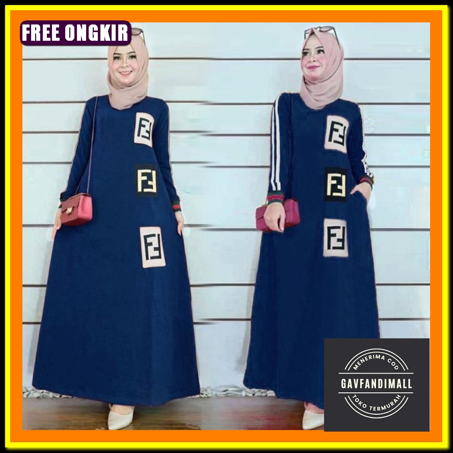 Aghata Dress Gamis Pakaian Baju Long Abaya Murah Terbaru Anak Perempuan Wanita Remaja Dewasa Orang T