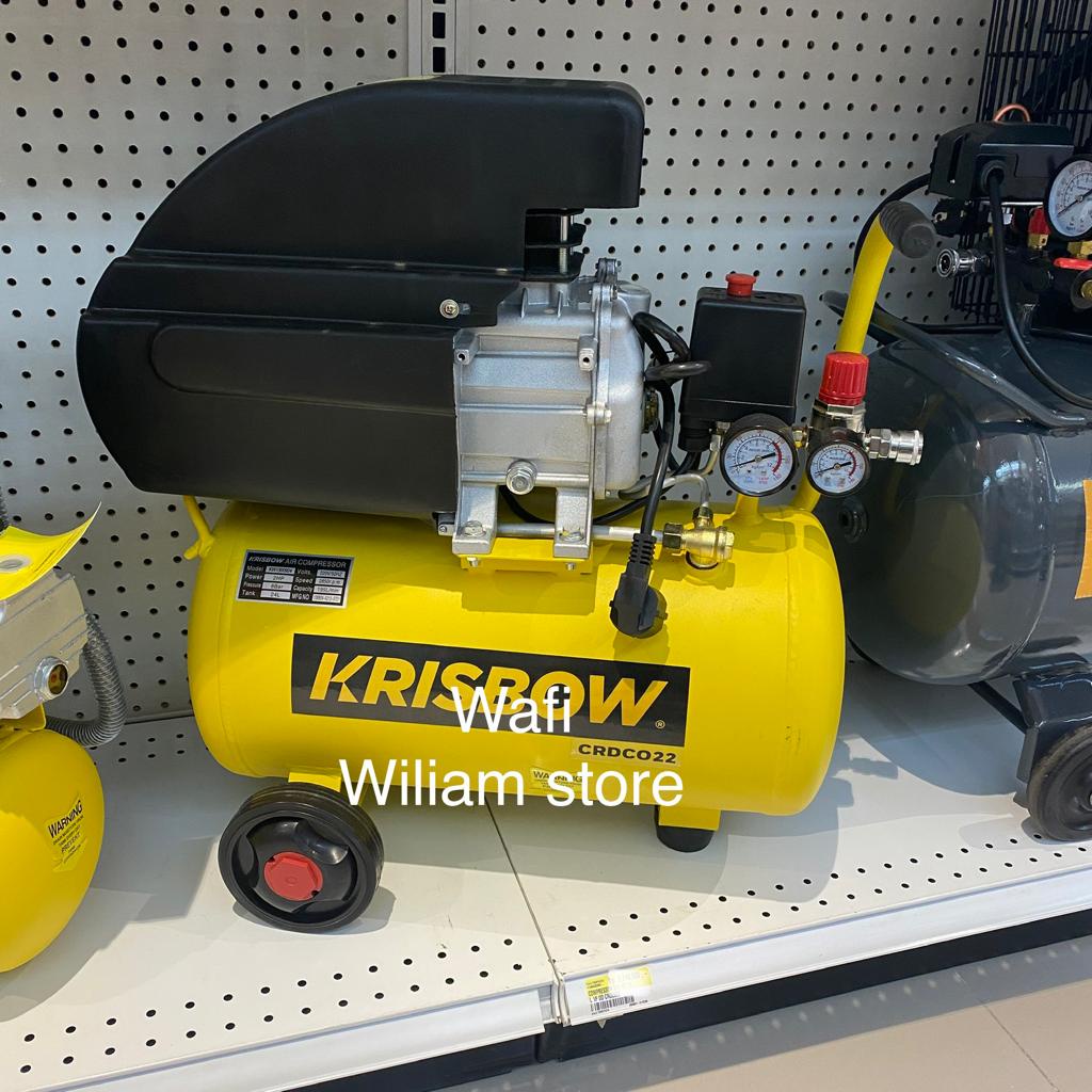 Krisbow Mesin Kompresor Pumpa Angin / Air Compressor 2HP 8bar Crdc022