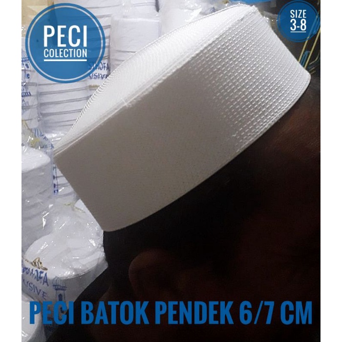 Peci Batok Pendek / Peci Kalbut / Kalbut pendek / Peci Putih /Peci Putih Pendek / Peci  Batok Tinggi