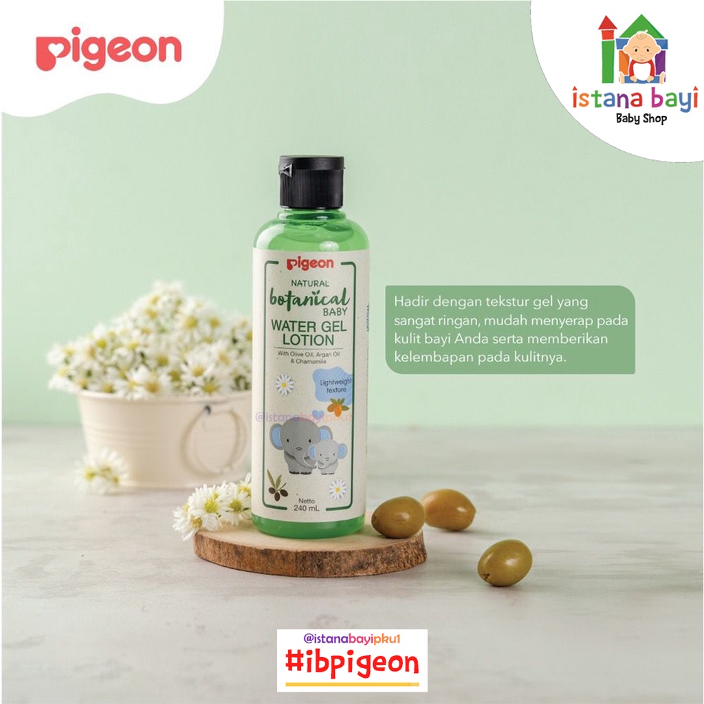 Pigeon Natural Botanical Baby Water Gel Lotion 240ml /Baby lotion/Hand body Lotion anak