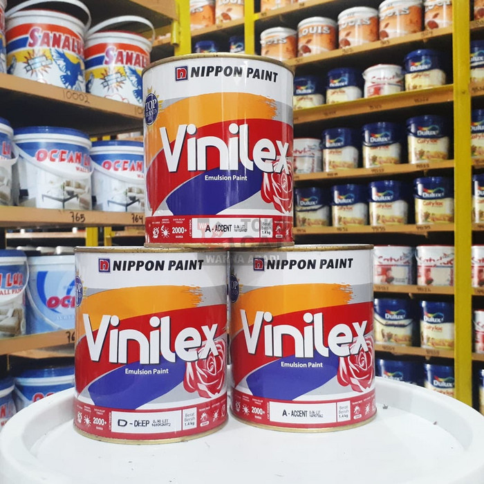 PERTUKANGAN CAT & PERLENGKAPAN CAT TEMBOK NIPPON VINILEX OPLOS 1 KG
