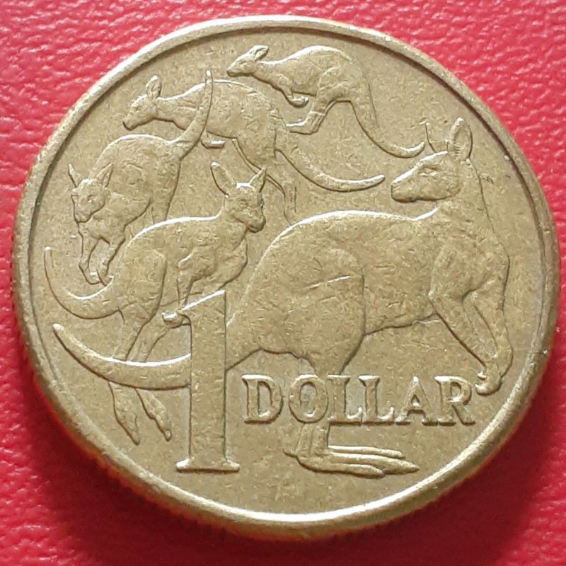 Uang Koin Kuno 1 Dollar Australia Tahun 2009