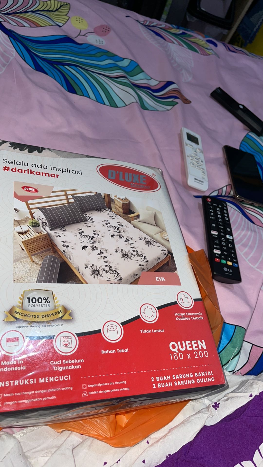 Kintakun Sprei Dluxe Winter Flower Edition Uk 180x200 / Uk 160x200 / Seprai / Sprei /sprei Kintakun