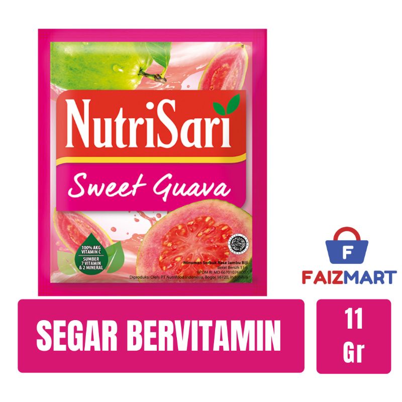 

Nutrisari jambu/sweet guava 1renceng (10pcs) 11gr