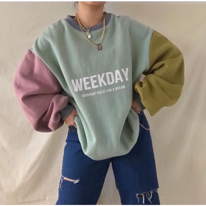 WeekDay Sweater Oversize XXL Korean Style [ Last Stock ]