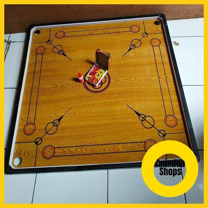 [[ MEJA KARAMBOL SEDANG UKRN 75 CM X 75 CM LENGKAP BIJI & BUBUK KRISTAL]]