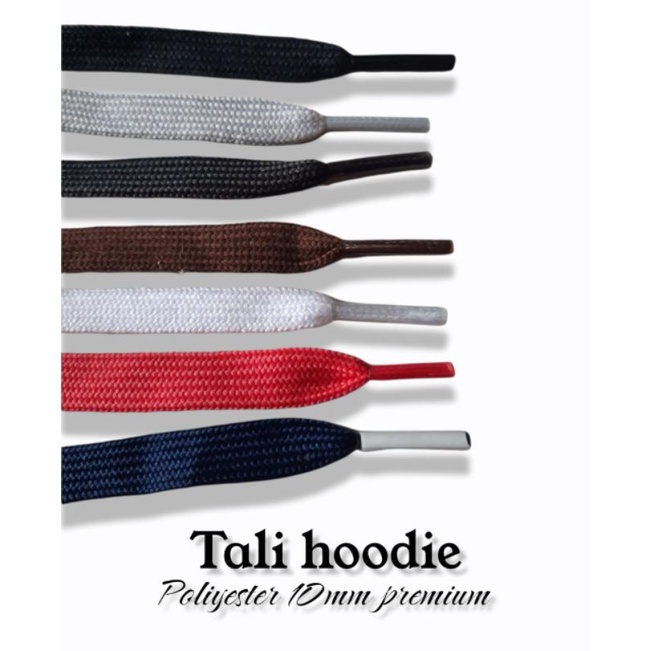 tali hoodie lebar 10 mm/tali sepatu sneakers per pcs