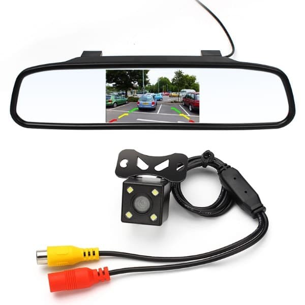 VIRAL  Monitor Mirror TFT Parking Camera - PAKET Kaca Mundur Mobil Dan Kamera KM53