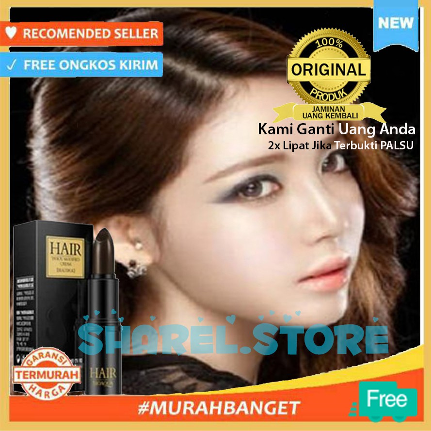 SEMIR RAMBUT COKLAT BENTUK LIPSTIK ∣ PEWARNA RAMBUT BROWN MODEL LIPSTIK ∣ HAIR PEN BIOAQUA ORIGINAL