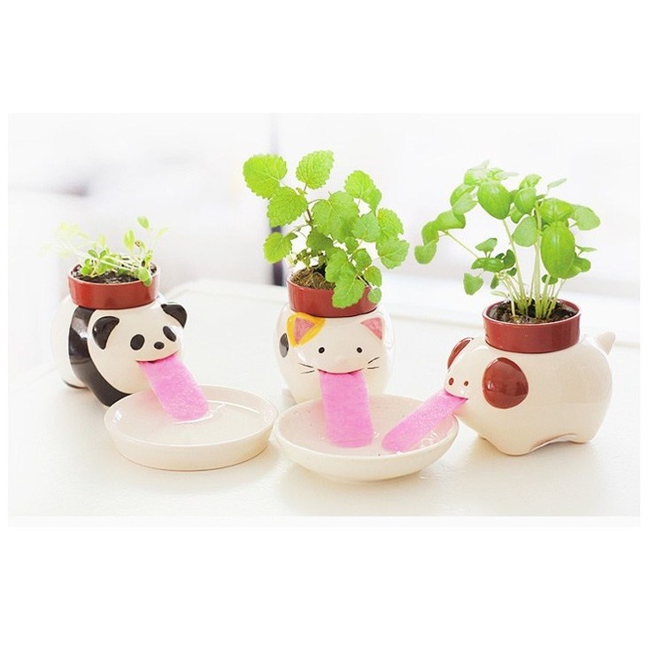 lovelygubuk tanaman  pot  rumput mini lucu  pot  hias tanaman  