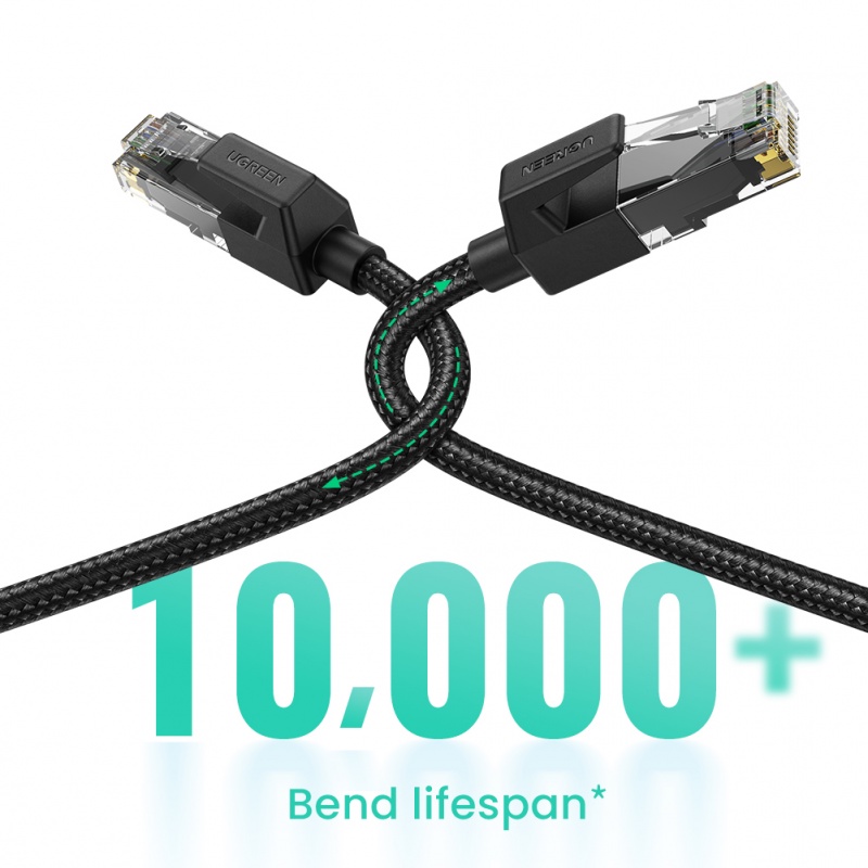 Ugreen Kabel Ethernet Lan RJ45 CAT6 Bahan Nilon Tahan Lama