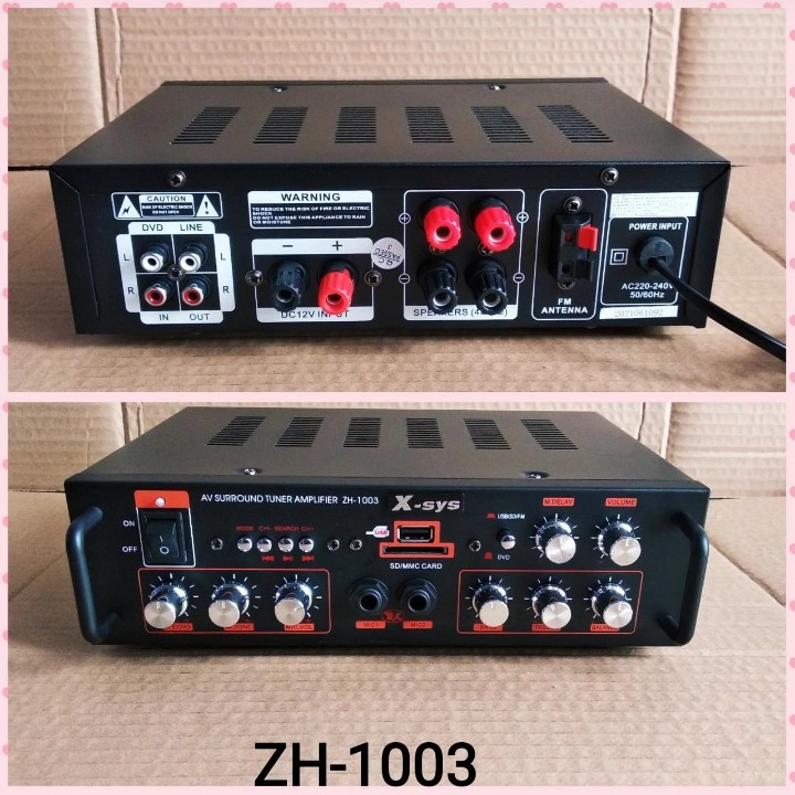 Ampli X-Sys ZH 1003 bluetooth usb mp3 Fm radio Amplifier zh1003