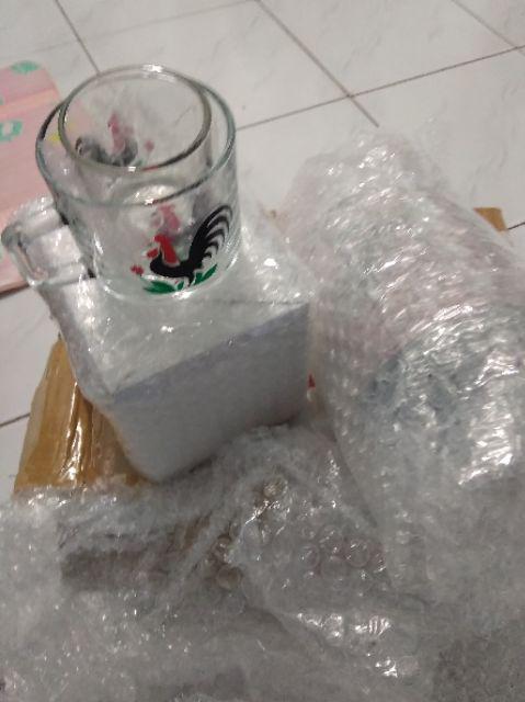 Toples Kaca Tinggi Ayam Jago / Ukuran 650ml / Jar Kaca