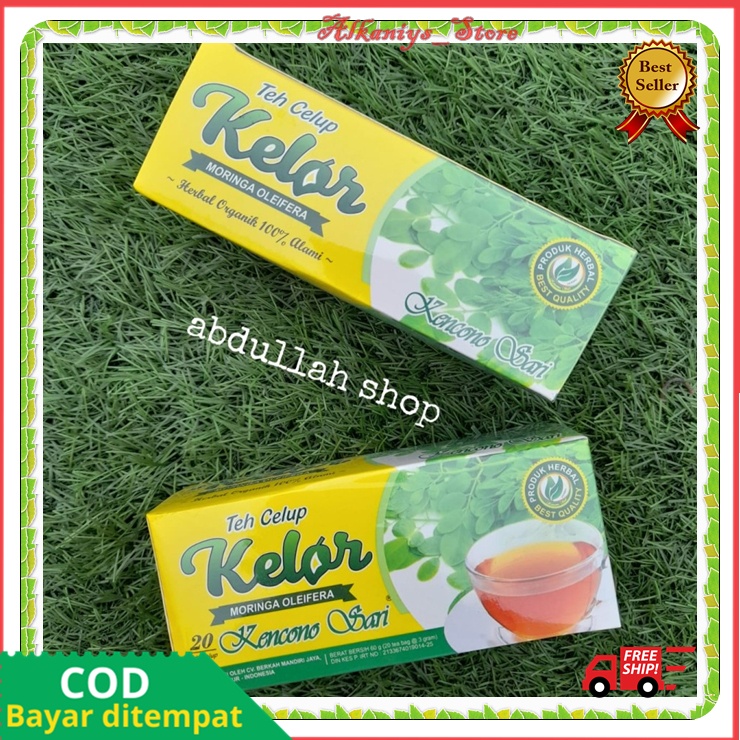 

Teh Herbal Daun Kelor 100% Moringa Tea Herbal Asli Original Kencono Sari Teh celup Isi 60 gram