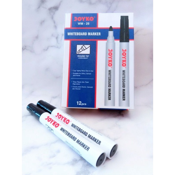 

Spidol Permanen Joyko, Permanent Marker HITAM, Cepat Kering, Permanen