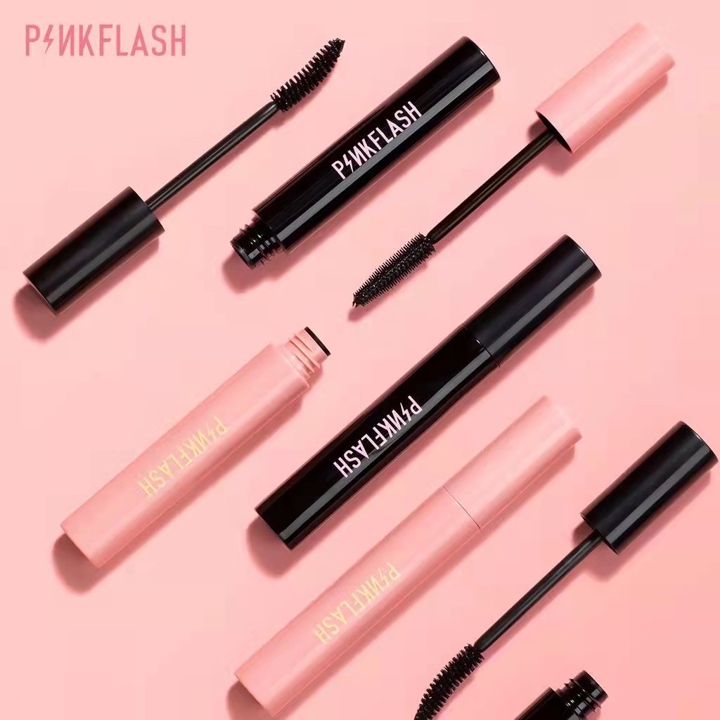 [ORI BPOM] PINKFLASH Maskara Fiber Tahan Air Untuk Memanjangkan Dan Menambah Volume Bulu Mata | PINKFLASH Oilproof Waterproof Curl Mascara | Long | Volume | Maskara Day &amp; Night | Pink Flash PF-E08